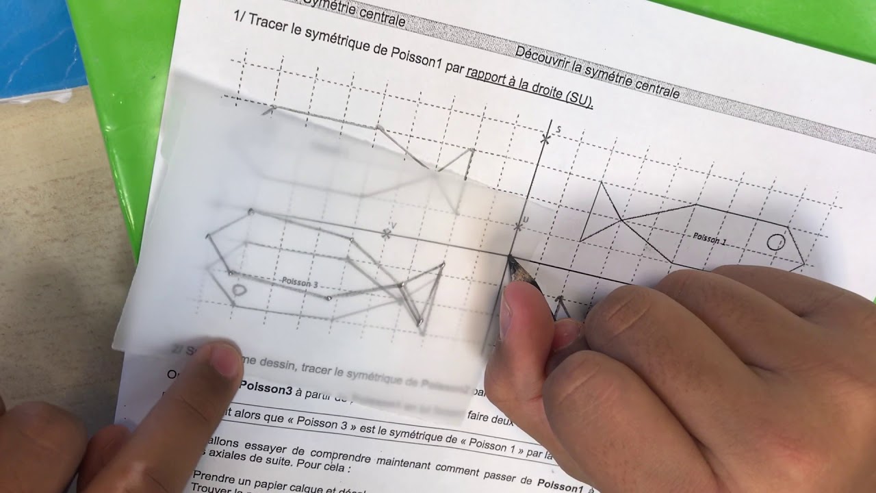Faire tourner le calque pour faire une symétrie centrale YouTube