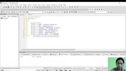 CONTOH PROGRAM SEDERHANA C++ LEWAT CODE BLOCKS