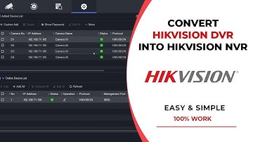 [UPDATE] How to Change Hikvision DVR Into NVR