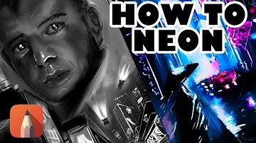 How to Give Your ART or PHOTOS the Cyberpunk Look in Sketchbook Pro