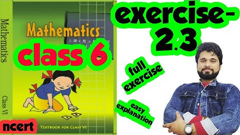 class 6 math exercise 2.3 | chapter 2 | whole number | @BrahmdevSharmaClasses
