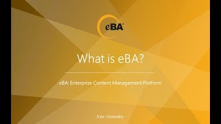 eBA: What is eBA?