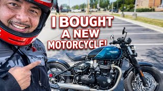 I bought a new motorcycle