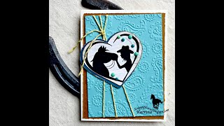 Paisley Cowgirl Embossed Card