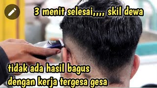 Medium fade ala pangkas rambut mas turis 3 menit selesai cara potong rambut cepat