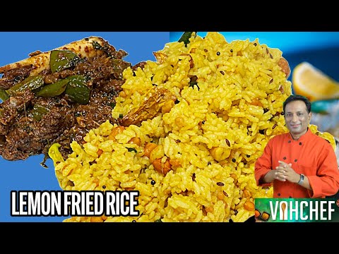 Lemon fried rice - Leftover Mutton - Fried Rice with Lemon Zest
