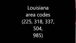 Celebrity Louisiana Area Codes Profile