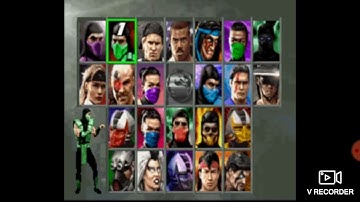 Ultimate Mortal Kombat 3 SNES Super Nintendo Characters Select