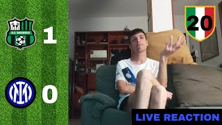 BENEFICENZA! SASSUOLO-INTER 1-0 | LIVE REACTION TIFOSI INTERISTI
