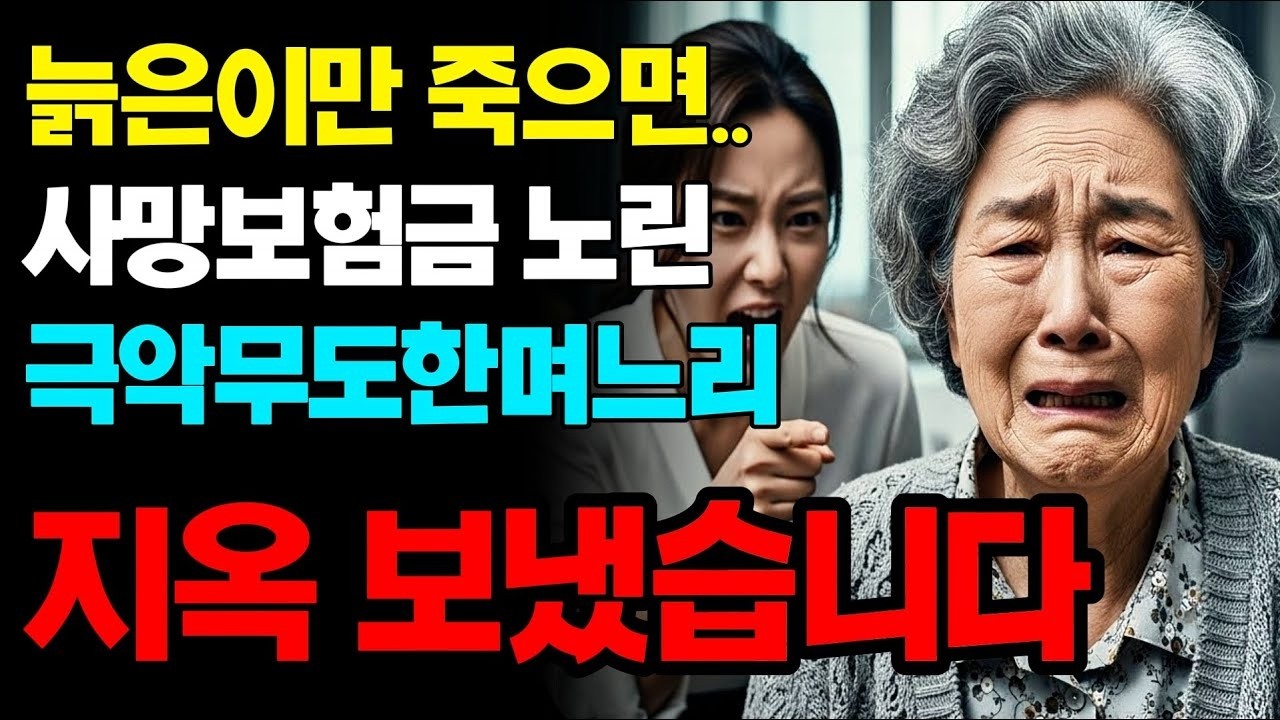 시어머니 6억 보험금 노린 며느리 개박살 냈습니다 | 고부갈등 | 노후사연 | 인생사연 | 실화사연 | 사연 | 노후 | 오디오북