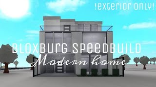 Modern Home Bloxburg Speebuild Exterior