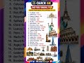Famous Monuments & Their Countries #learningtime#famousmonuments #countries#watchandlearn #subscribe