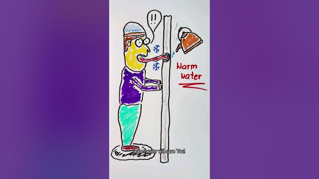 Why Ice Sticks To Fingers?! shorts curiosity funfacts whiteboard ice YouTube