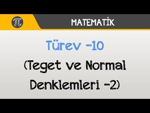 Türev -Teğet ve Normal Denklemleri -2 | Matematik | Hocalara Geldik