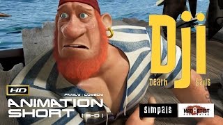 Funny CGI 3d Animated Short film ** DJI DEATH SAILS ** - Cute Adventure Cartoon By Simpals