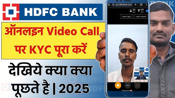 How To Complete Video Kyc In Hdfc Bank 2025 | HDFC Live Video Kyc Kaise Kare Part 2