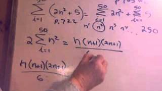 Precalculus p  765 #6 Sigma Notation; sum of