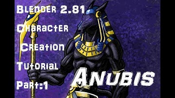 Blender (2.81) How To Model a Base Mesh: Creating Anubis 1