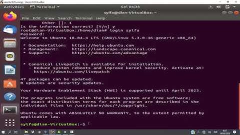 Hak akses user dan group, add and remove