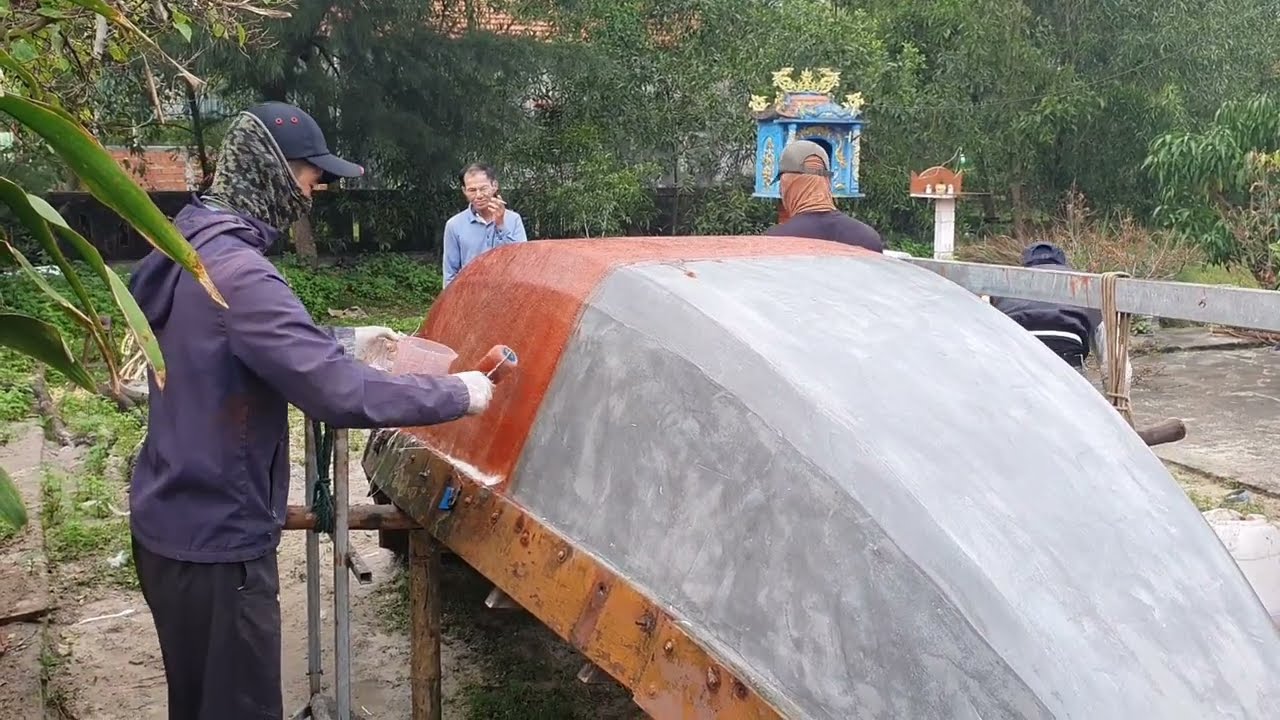 #làm thuyền bằng composite ai cũng tự làm được.