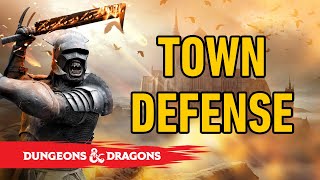 How to prepare for a Town Defense in D&D #dnd