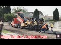 Dump Trucks & Asphalt Paver at Work｜Asphalt Concrete Pavement Reconstruction