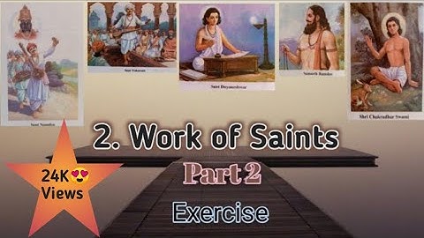 #Class 4 - #EVS 2 chapter #2.Work of Saints #Question-answer..explained in hindi #By Renuka Gatekar