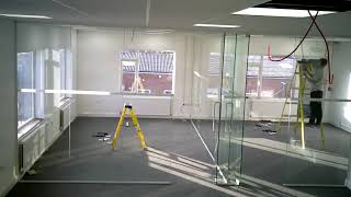 Office Glass Partitioning  Start to Finish Installation  Sussex and Surrey Partitioning