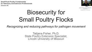 Biosecurity for Small Poultry Flocks