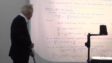 Bell-EPR Experiments Part 1 (Lecture 7) - Anthony Leggett 2011