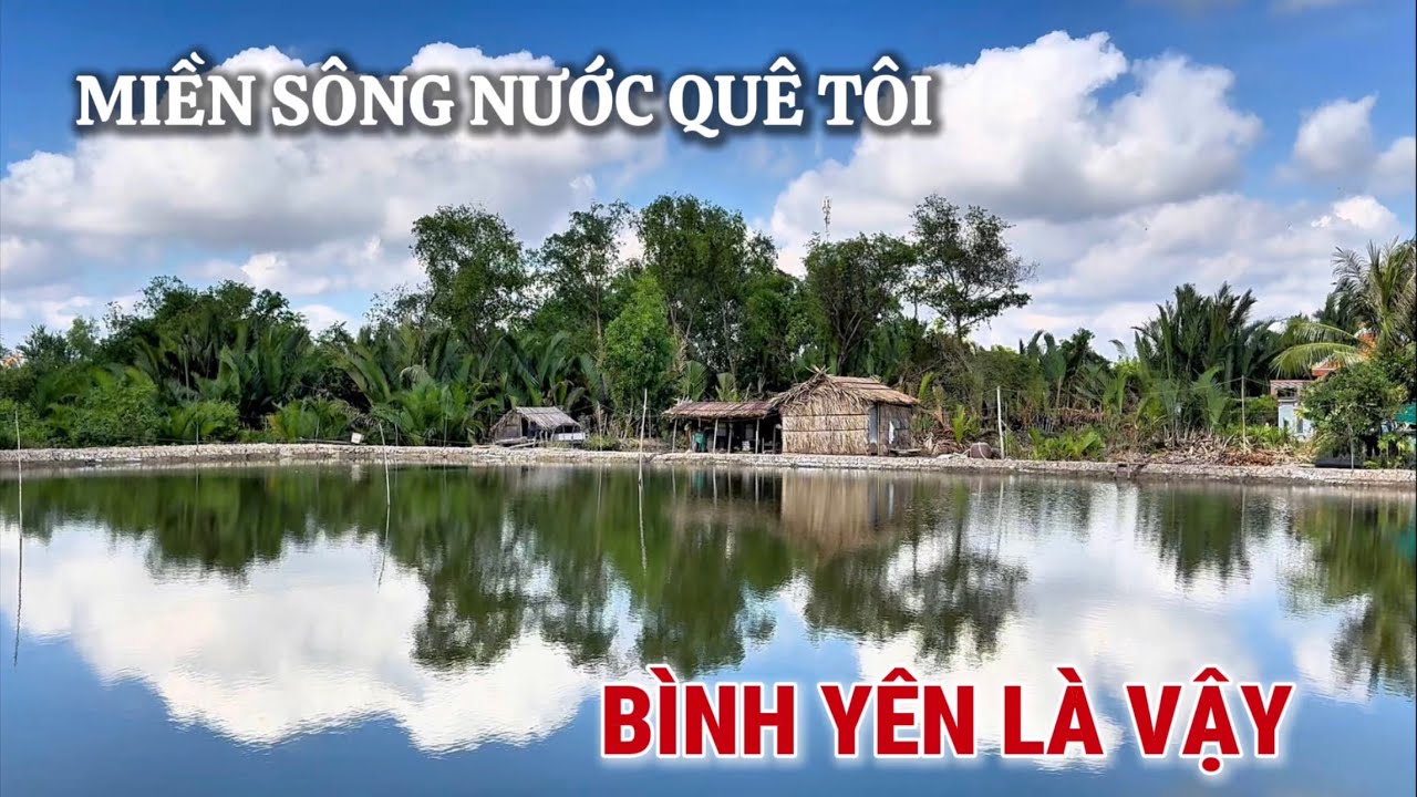 В дельту реки Лонг-Ан | Спокойная поездка в полдень без машин вокруг.