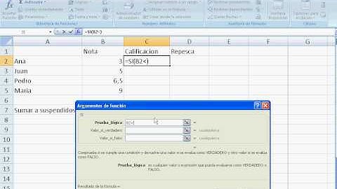 La función Si en excel 2007