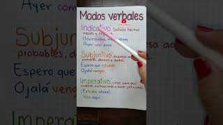 Modos verbales #shortvideo #español #educativa #aprendizaje #español #ortografia #shorts #shortviral