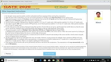 GATE 2020 OFFICIAL TEST BY IIT DELHI