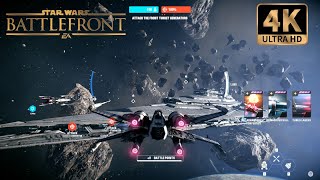 Star Wars Battlefront 2: Starfighter Gameplay (No Commentary) 4K VIDEO