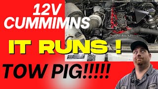 how to build \& upgrade 12 valve Cummins for towing ( IT'S RUNNING )-!!!!