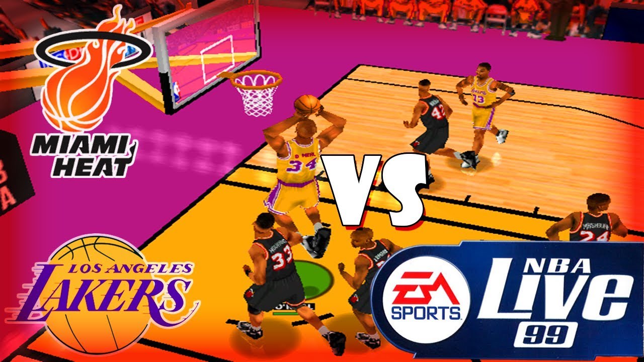 Nba Live 99 Miami Heat-Los Angeles Lakers Game#22 - YouTube
