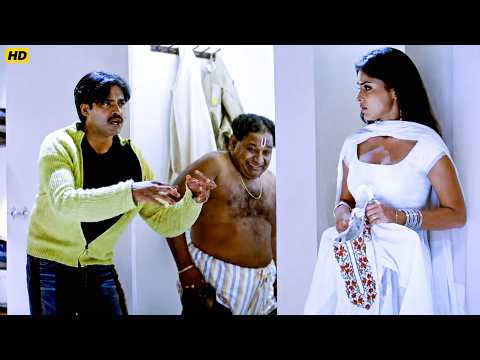 लेडीज़ वॉशरूम में घुसकर उसे ही धमकी दे रहे हो | Pawan Kalyan | Shriya Saran | Neha Oberoi | Clips