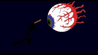 Pivot Terraria Animation - Stickmen Vs Eye Of Cthullu (Original by JzBoy)