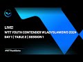 Live  t2  day 1  wtt youth contender wladyslawowo 2024  session 1