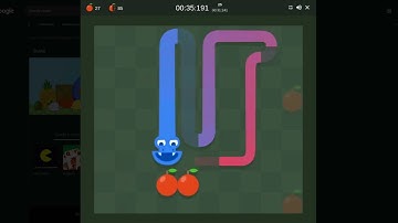 Google Snake World Record! [1:04.817] (50 Fruit Record, Dimension, Small, Dice, Slow)