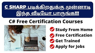 C# tutorial for beginners in tamil | C# free certification course in tamil | Free C# Courses Tamil
