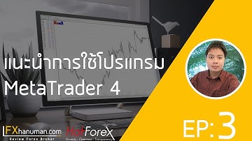 แนะนำการใช้งานโปรแกรม MetaTrader 4 - EP 3