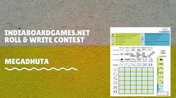 Megadhuta - Roll and Write Game Design Contest - Playthrough