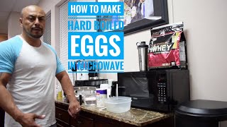 How To Make HARD BOIL EGGS in the MICROWAVE OVEN Without Foil