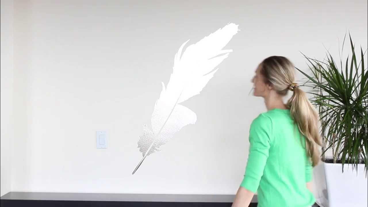 Wall Decal Installation Hinge Method YouTube