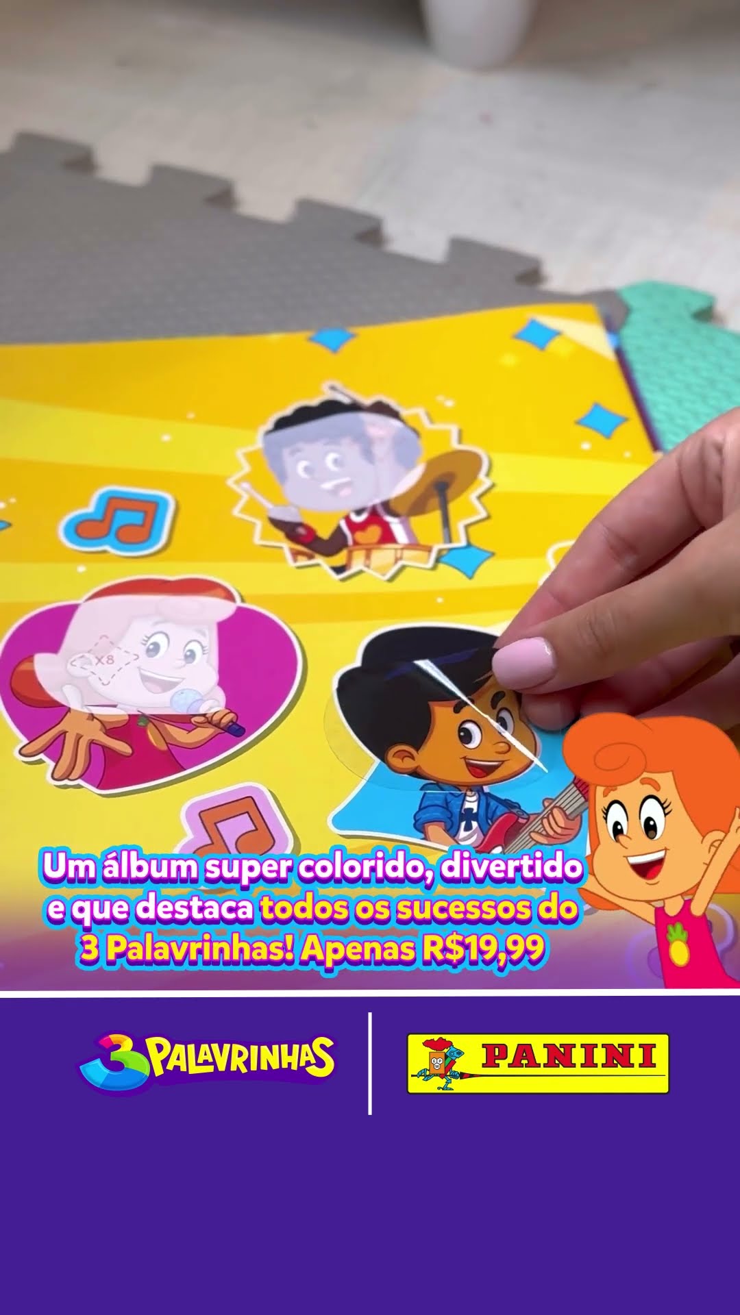Que tal um novo hobby com a família em 2025?Então adquira o 1º Álbum Oficial de Figurinhas do 3P!