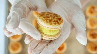Creme Brulee Macarons Recipe (Shell & Filling)