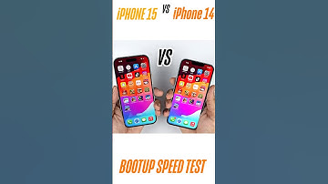 iPhone 15 vs iPhone 14 - Speed Test! #iphone15 #iphone14 #speedtest