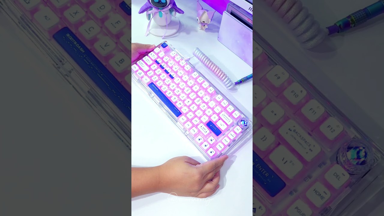 This is a unique keyboard! Morse Code Leobog K81 Mechanical Keyboard 